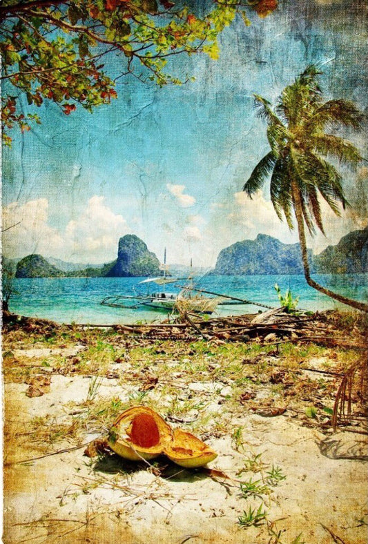 Tropical Beach -Mint by Michelle Decoupage image 0