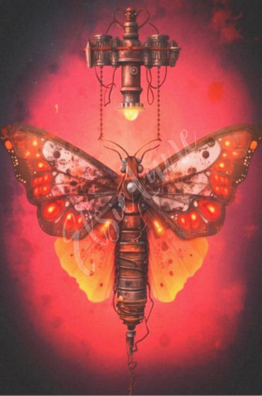 Mechanized Monarch - Elsie Lane Decoupage Paper image 0