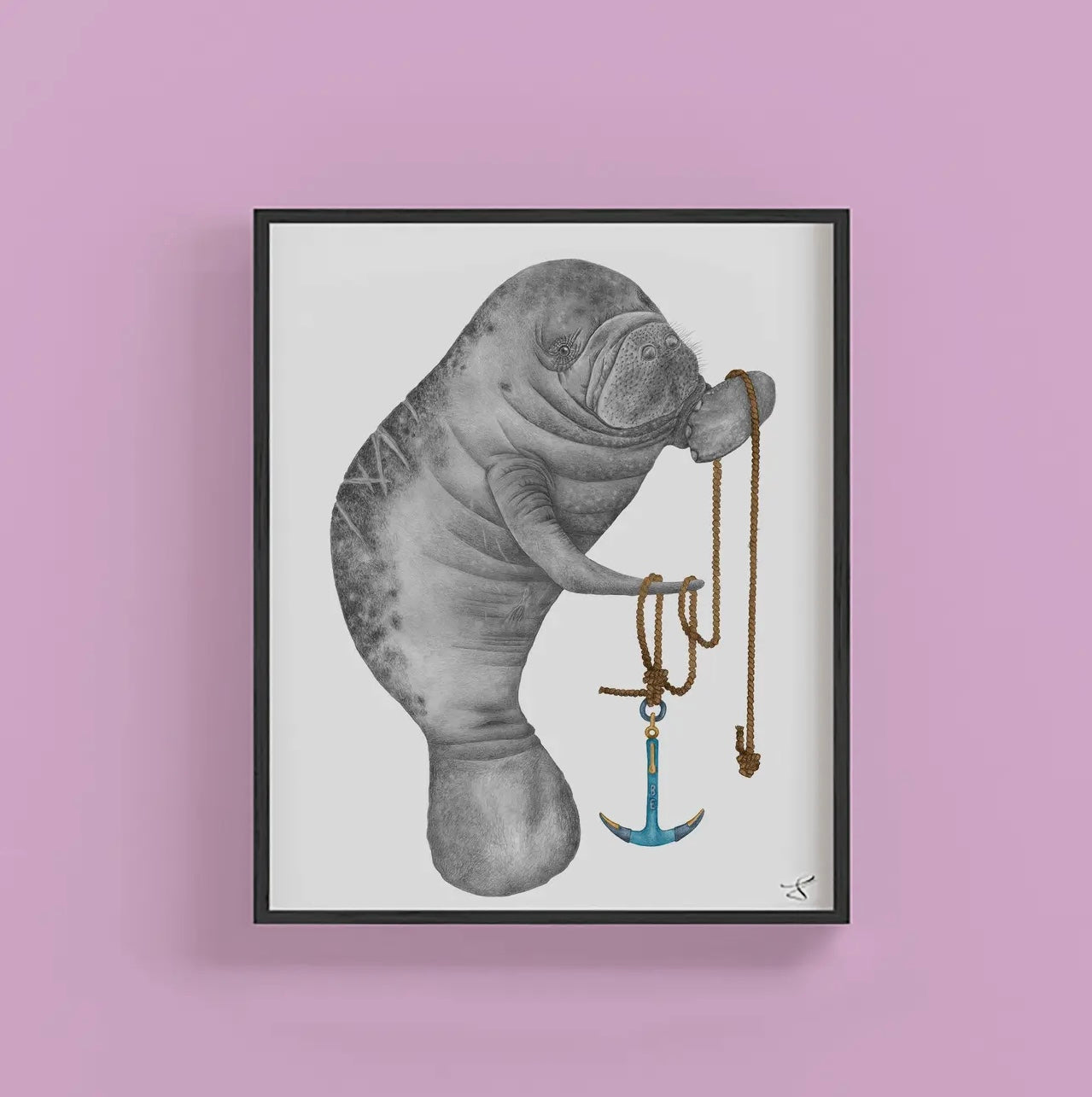 Bob Washago Manatee 9 x 12