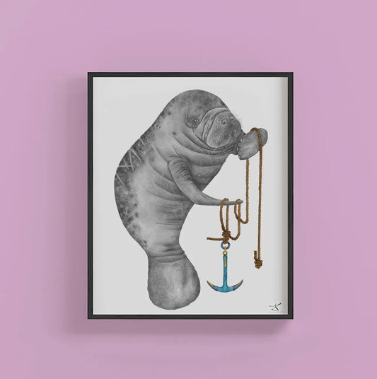 Bob Washago Manatee 9 x 12