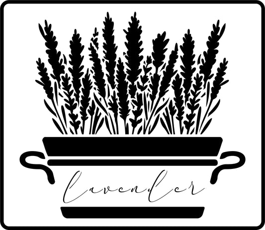 Big Lavender Plant - JRV Stencil  image 0