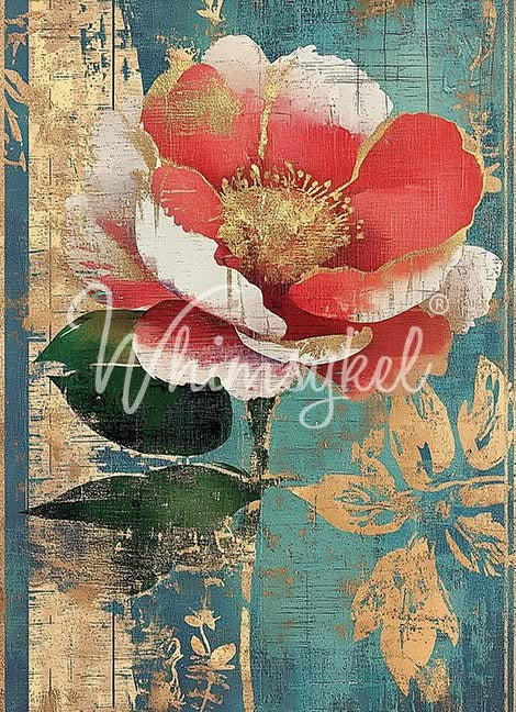 Coral Blossom - Whimsykel Paper image 0