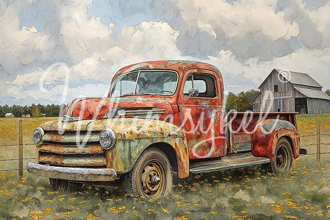 Old Farm Truck - Whimsykel Paper