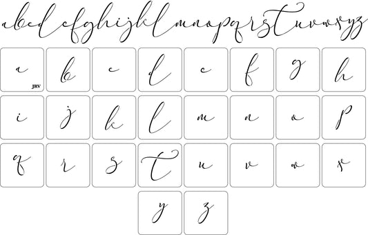 Script Font - JRV Stencil  image 0