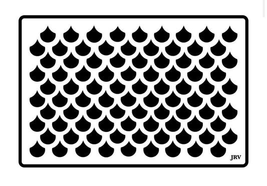 Mermaid Scales - JRV Stencil image 0