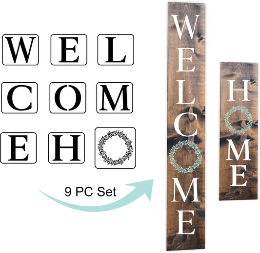 Welcome and Home - JRV Stencil image 0