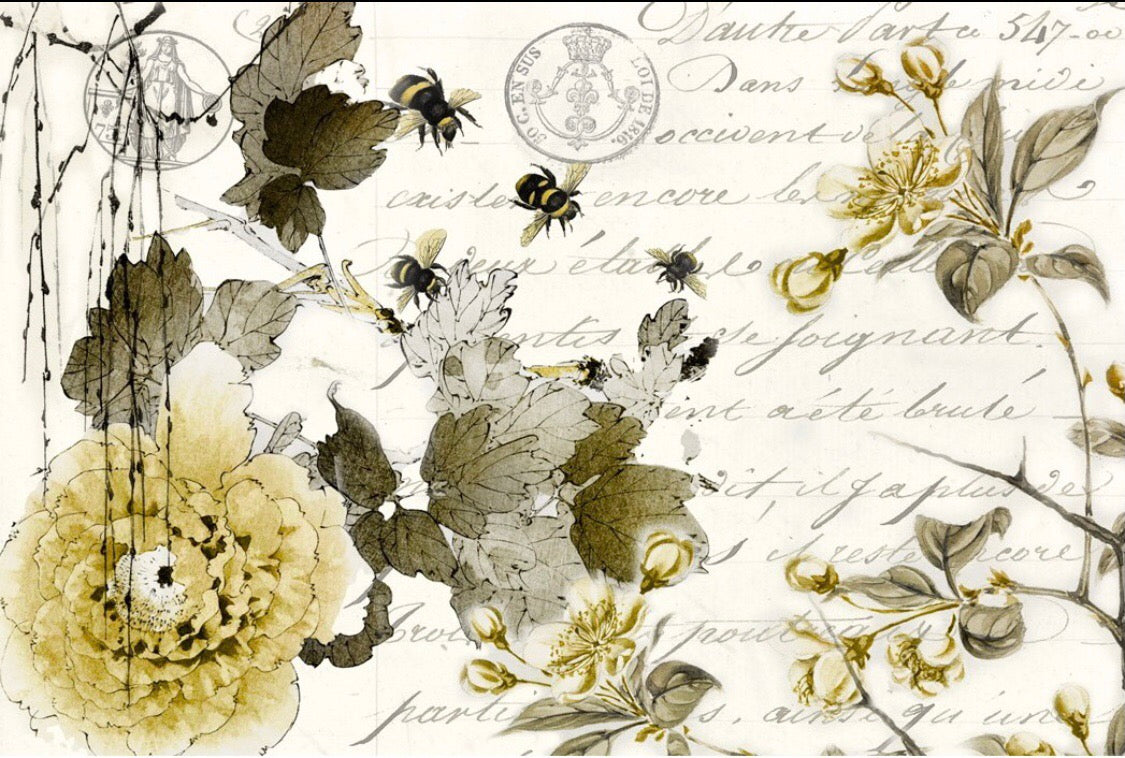 Sepia Blossoms - Roycycled Decoupage image 0