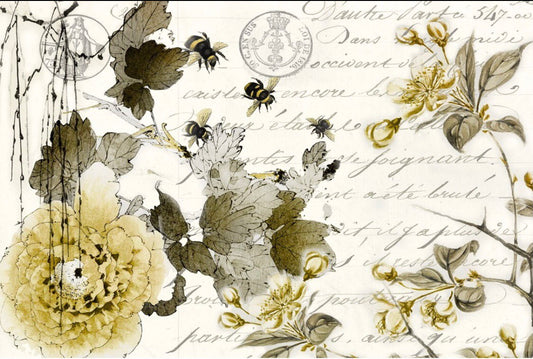 Sepia Blossoms - Roycycled Decoupage image 0