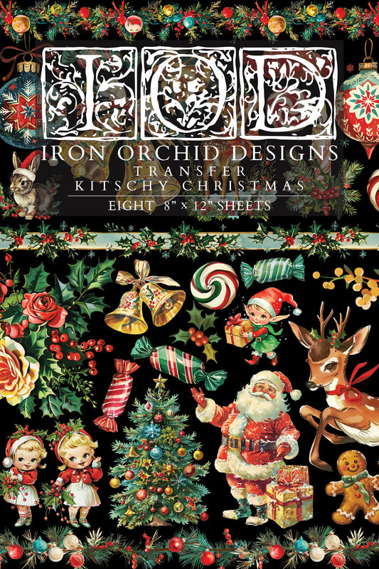 Kitschy Christmas IOD Transfer - IOD 2024 (Limited Edition Holiday)