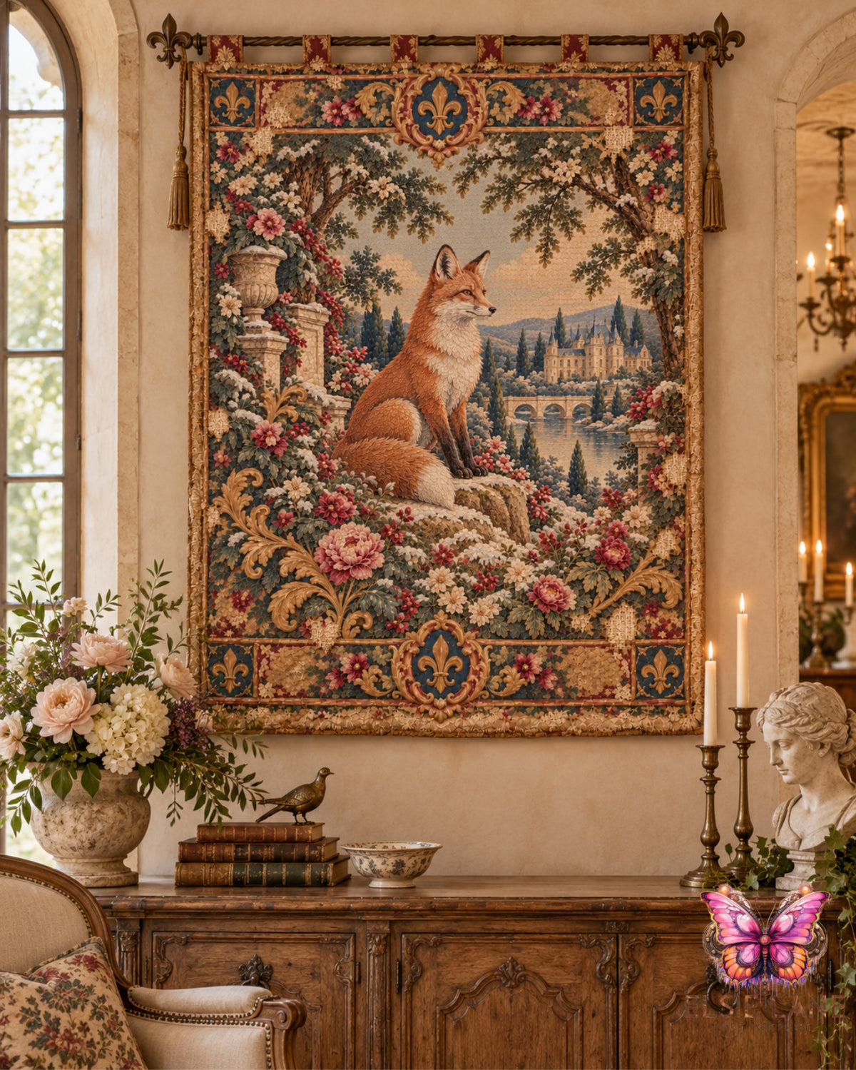 Chateau Fox Decoupage Paper - Paintiques