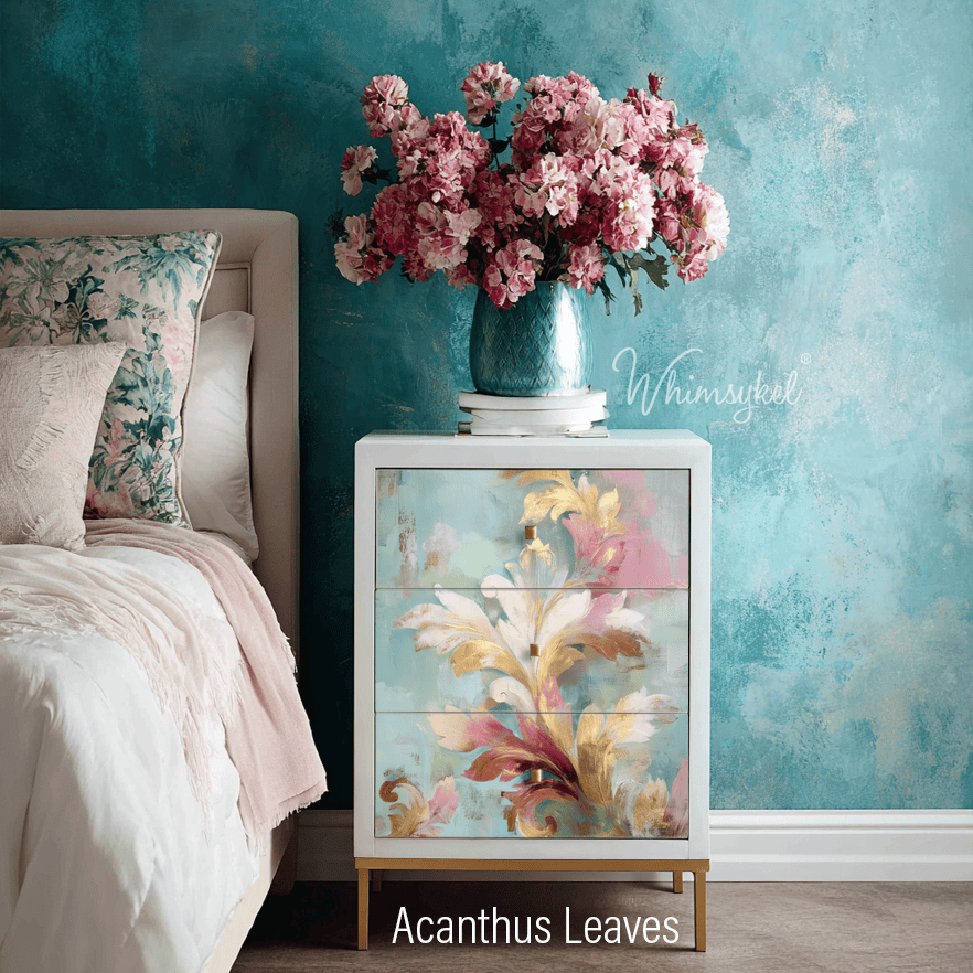 Acanthus Fresco  | 18lb Decoupage Tissue Paper 14x20 in