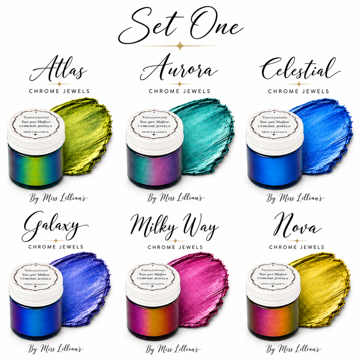 Sampler SET ONE-Tanglewood Sue-per CHROME Shifter Metallic Wax