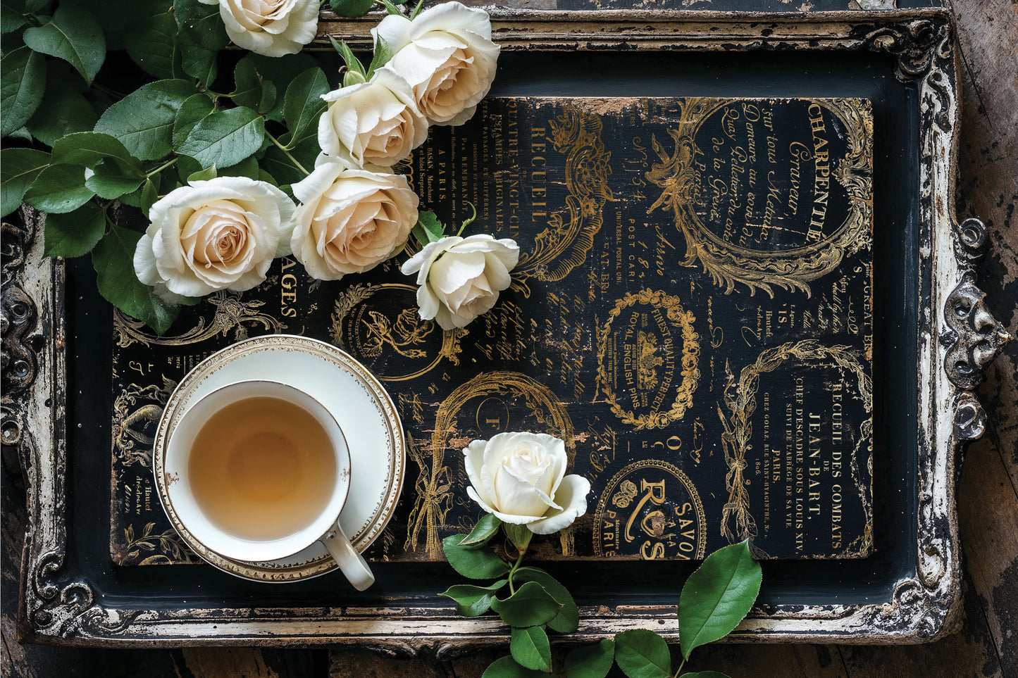 Etiquettes Gold Foil Decor Transfer - IOD Guilded Transfer