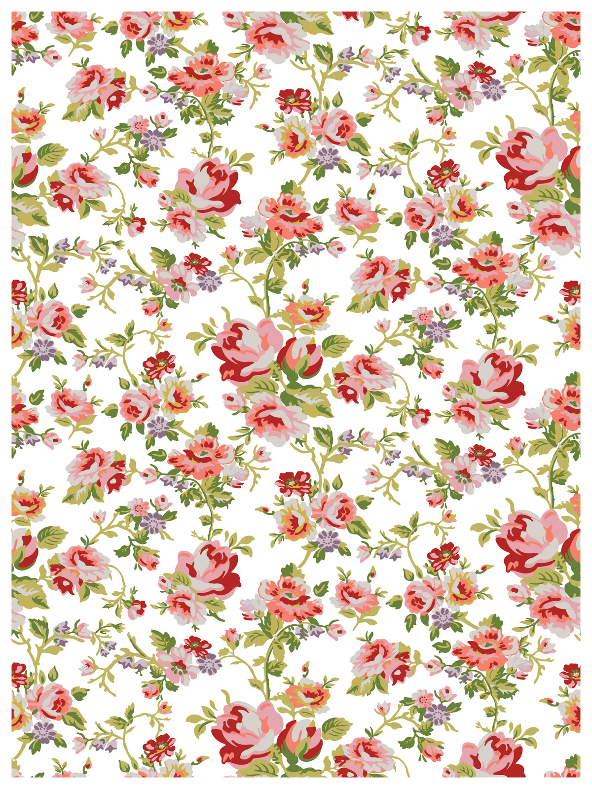 Ditzy Blooms IOD Paint Inlay