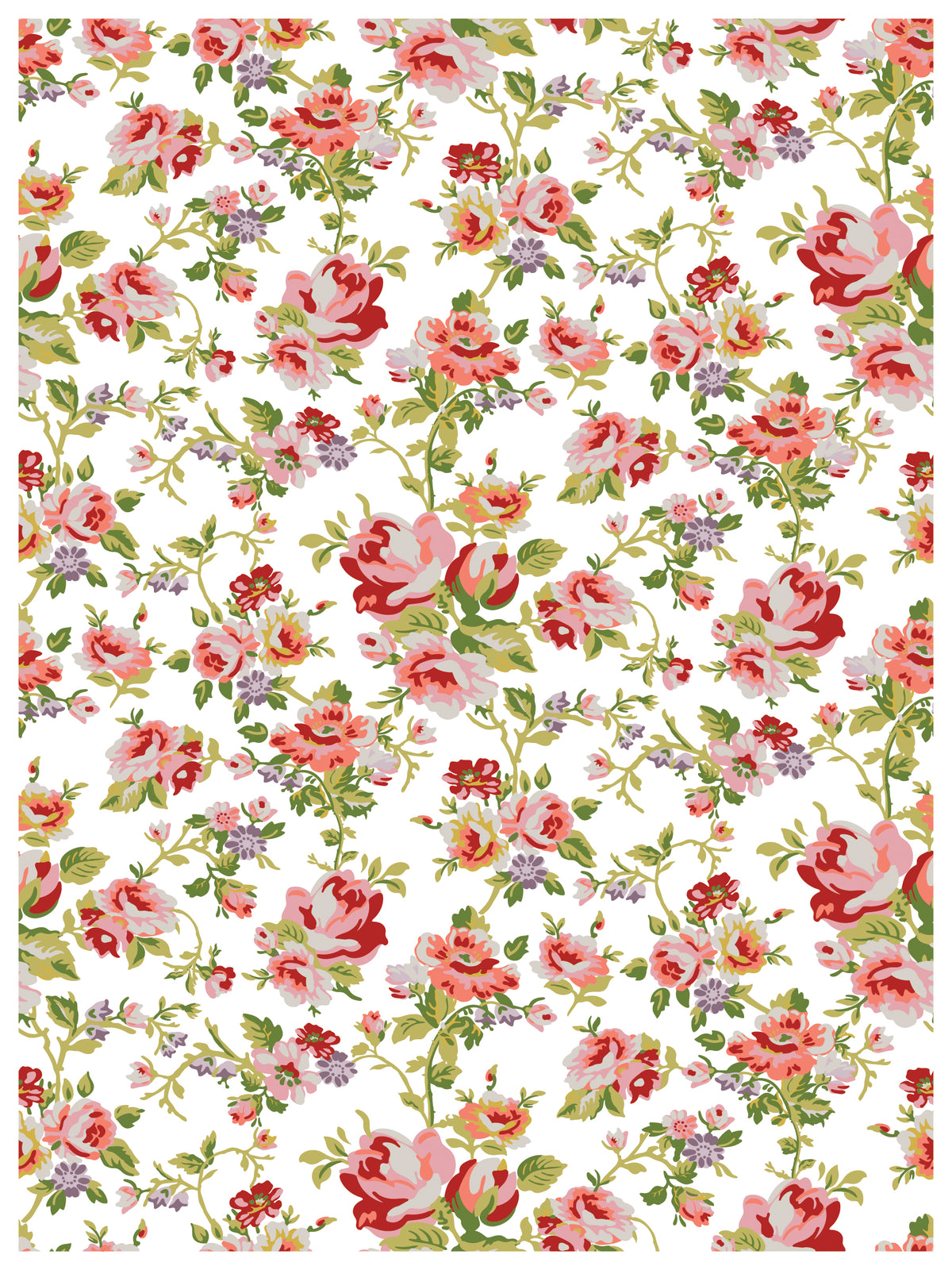 Ditzy Blooms IOD Paint Inlay