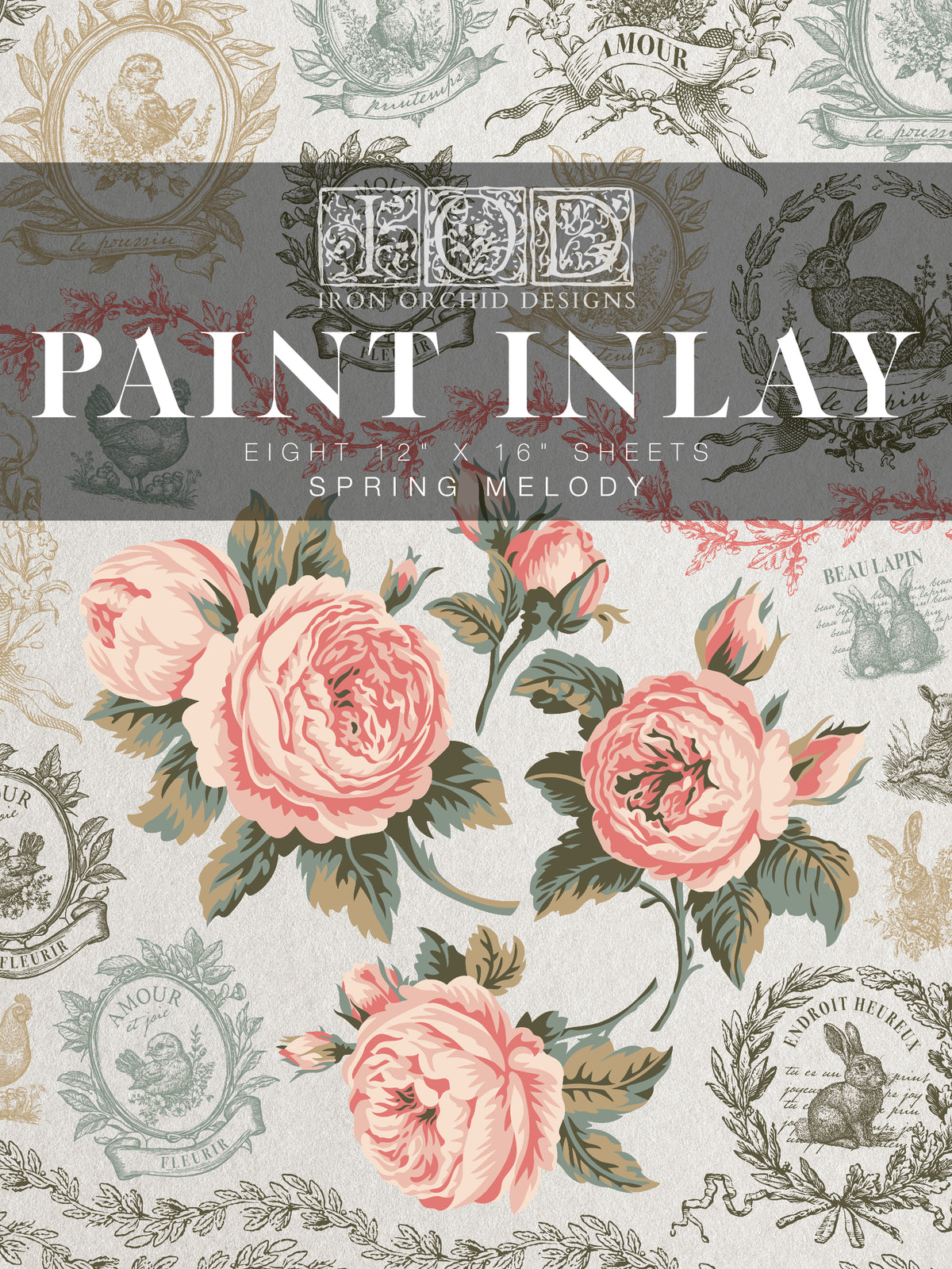 Spring Melody IOD Paint Inlay
