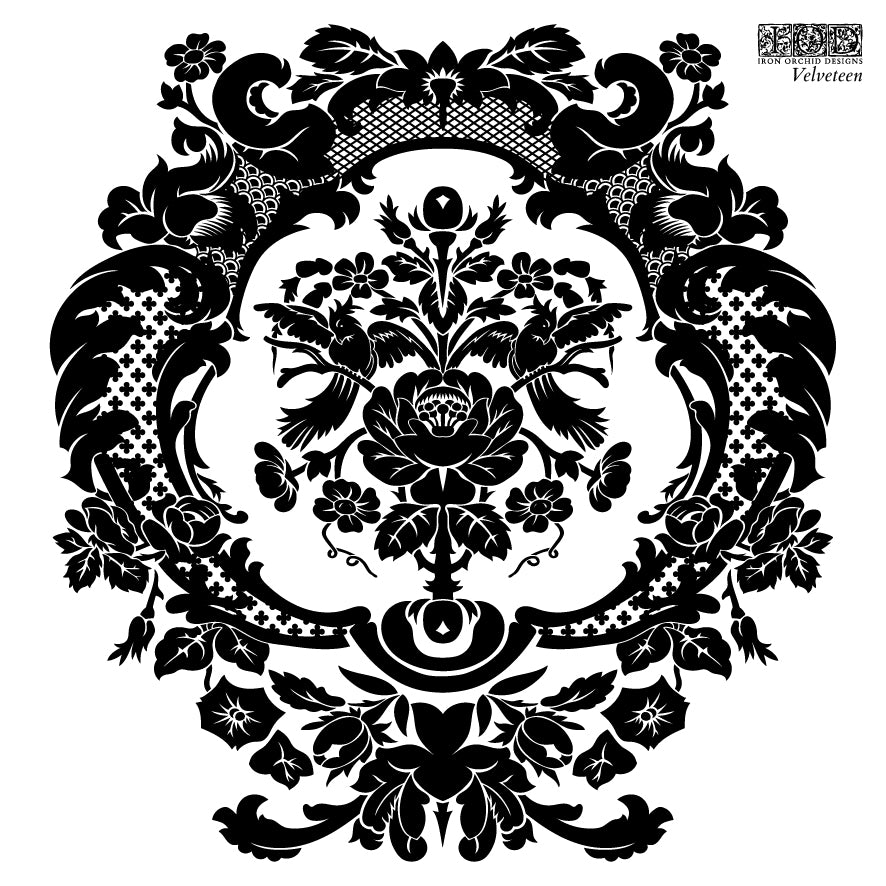 Velveteen Decor IOD Stamp