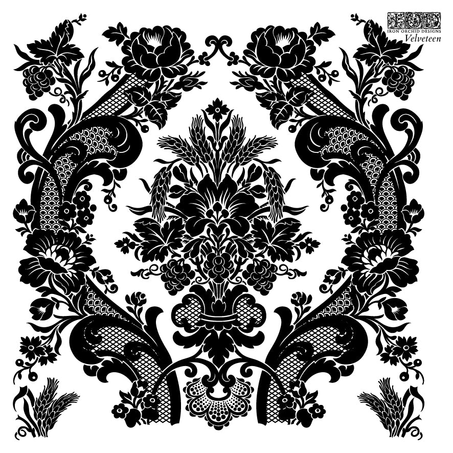 Velveteen Decor IOD Stamp