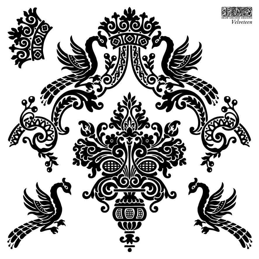 Velveteen Decor IOD Stamp