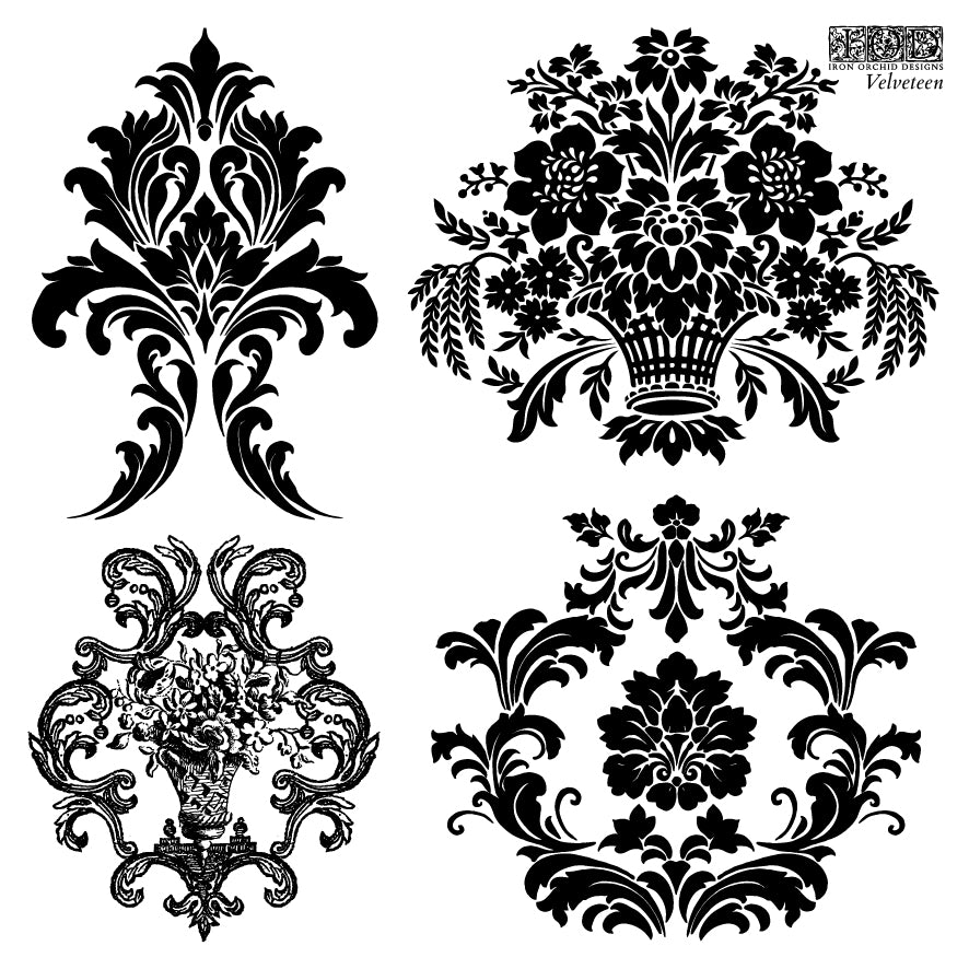 Velveteen Decor IOD Stamp
