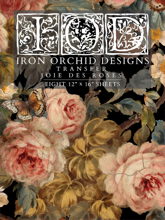 Joie Des Roses IOD Decor Transfer