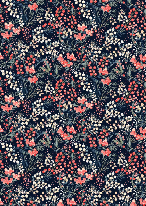 Inkberry - Winter Plaids and Calicoes - ellen j goods