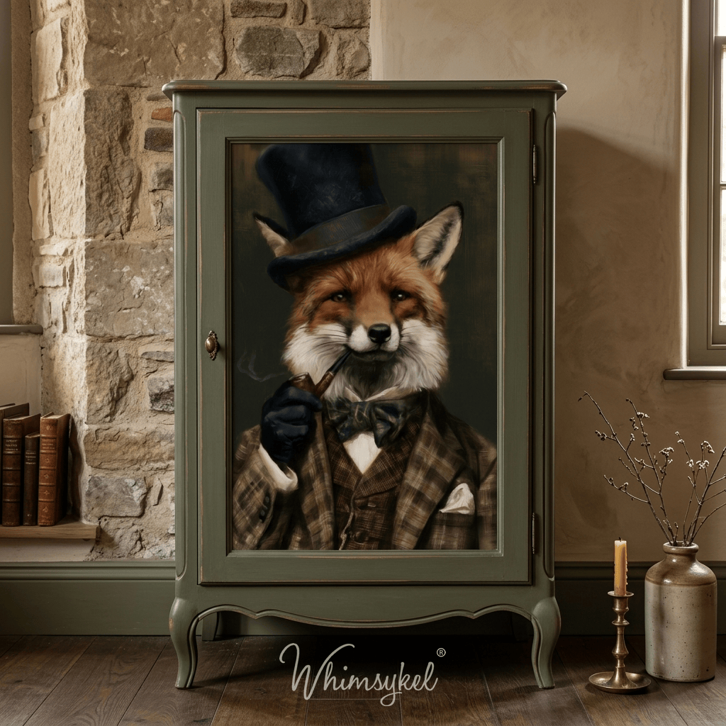 Foxy Gentleman | 18 lb Decoupage Tissue Paper | 21x29 in