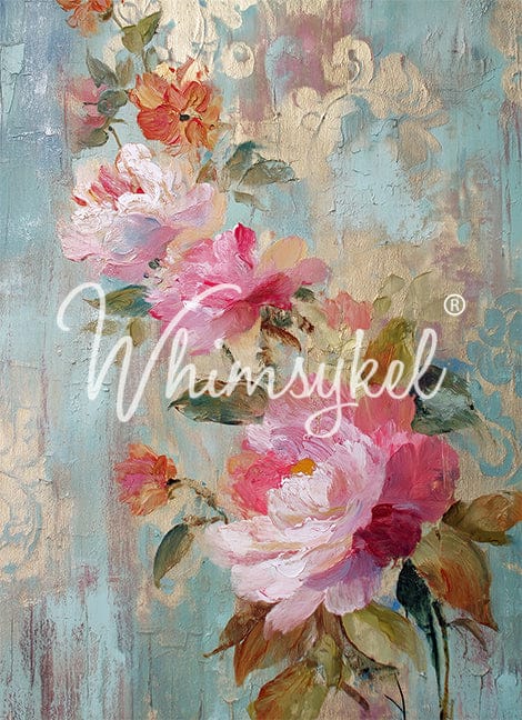 Fresco of Roses 2 | 18lb Decoupage Tissue Paper | 2 Sizes