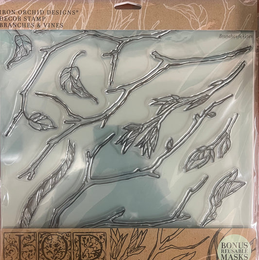 Branches & Vine IOD Stamp