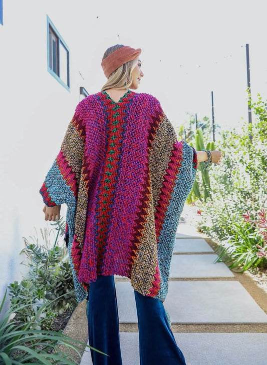 Crochet Western Ruana Shawl