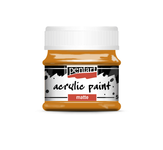 Pentart acrylic paint Matte yellow-red clay 50 ml