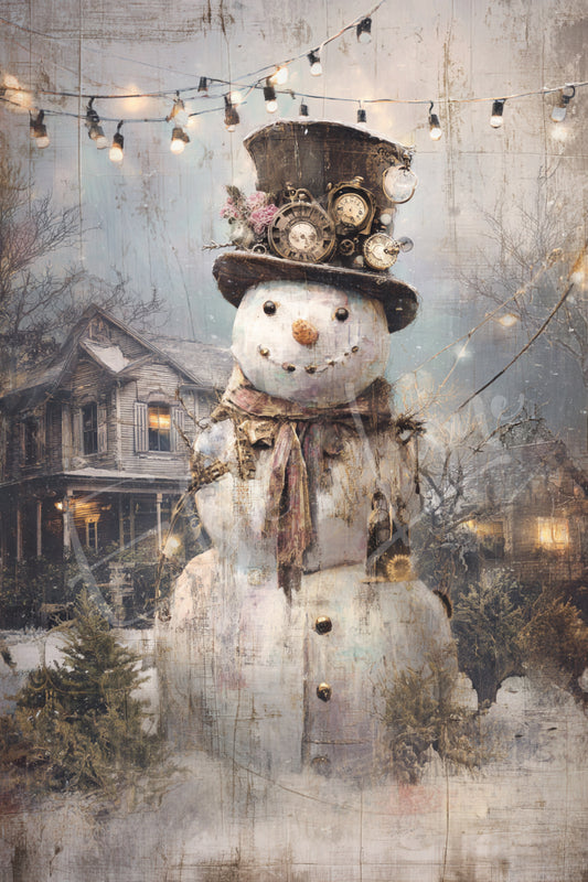 Timeless Snowman - Elsie Lane Decoupage Paper