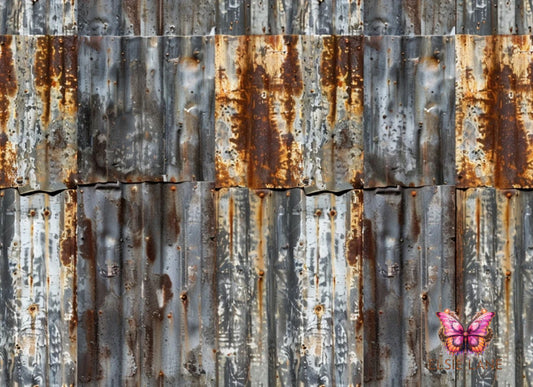 Corugated Metal - Elsie Lane Decoupage Paper (preorder) shipping in about 10 days from ordering.