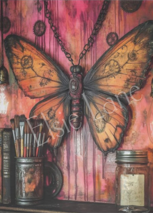 SteampunkSpecimen No 7 - Elsie Lane Decoupage Paper