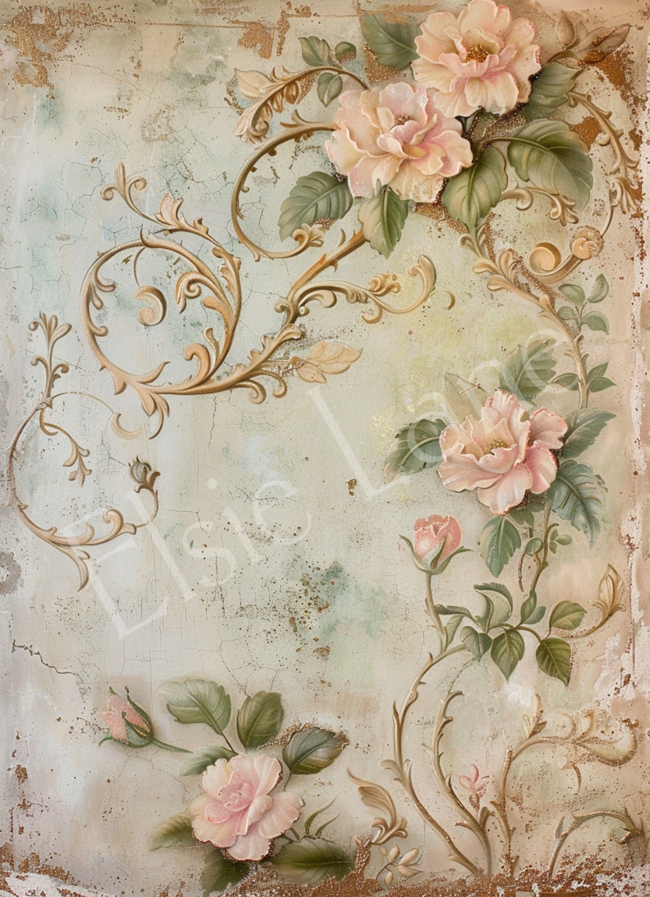 Dream a Little Dream - Elsie Lane Decoupage Paper