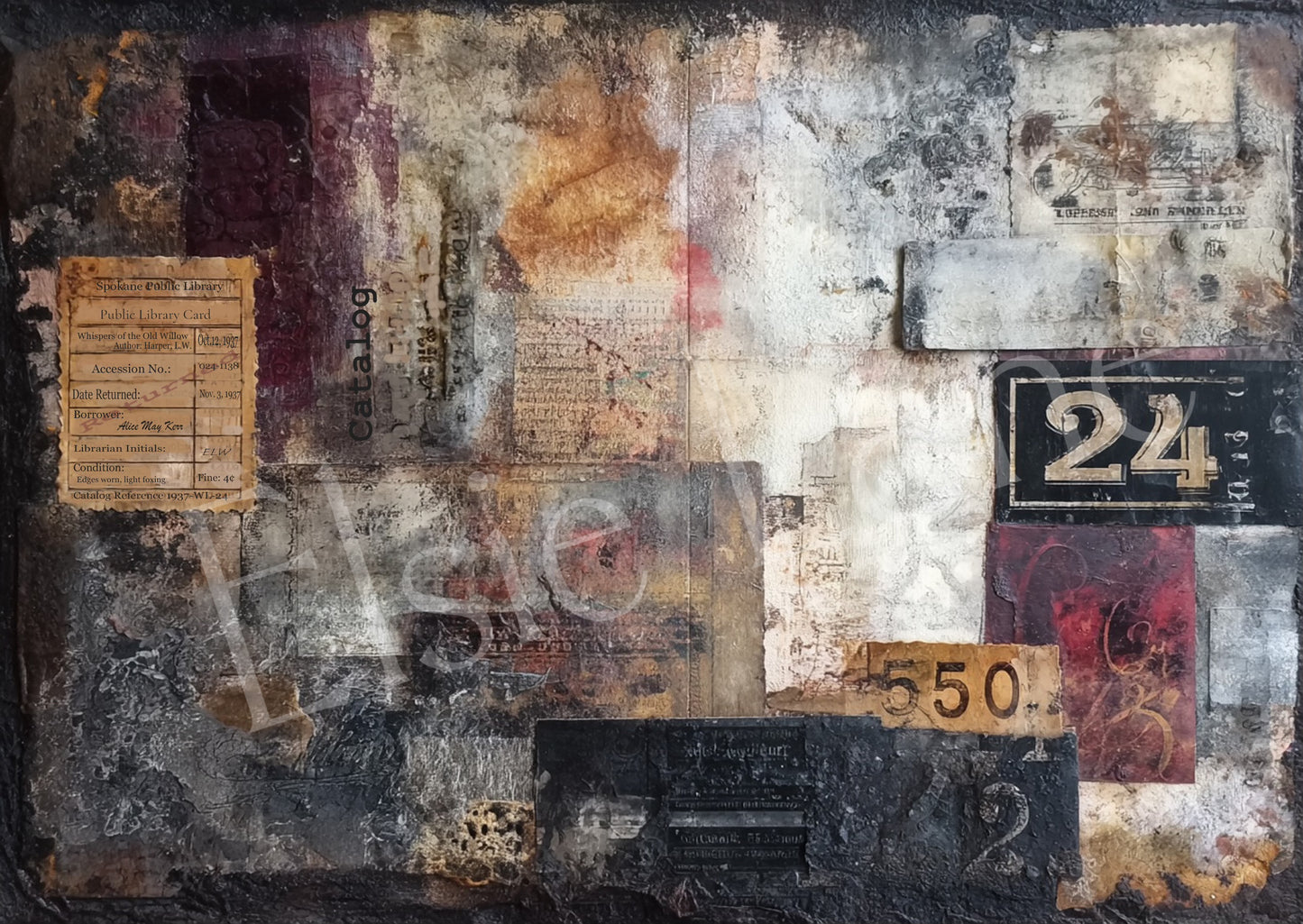 Borrowed Stories - Elsie Lane Decoupage Paper