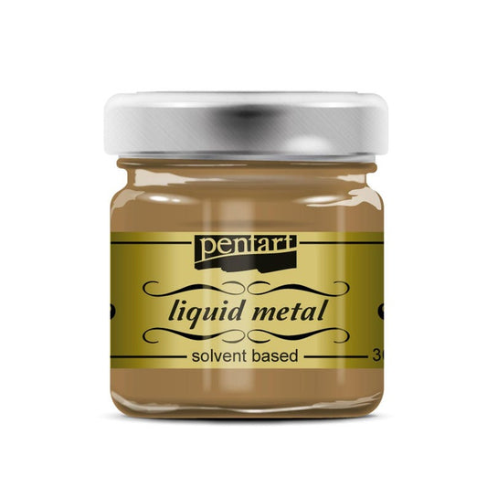 Pentart liquid metal brass 30 ml