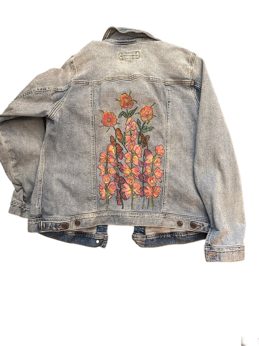 Hand Painted Jean Jacket (m/l)