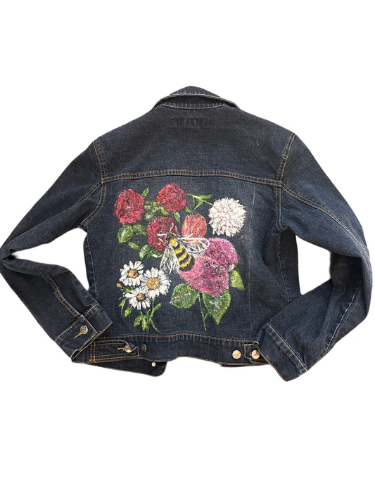 Hand Painted Jean Jacket (m/l)