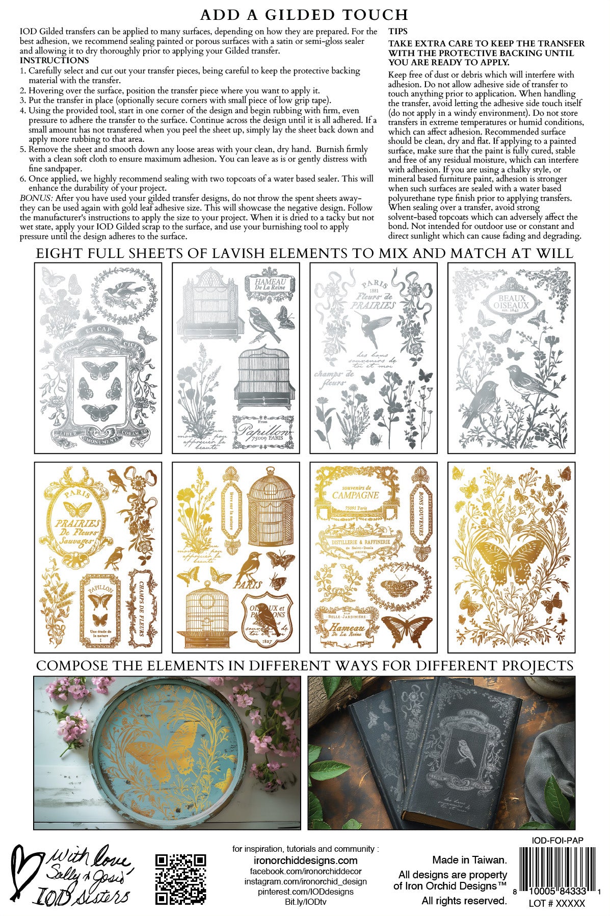 Papillon - IOD Decor Transfer