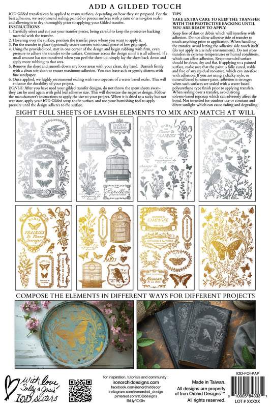 Athenaeum Guilded - IOD Decor Transfer (2026 IOD Summer Release)