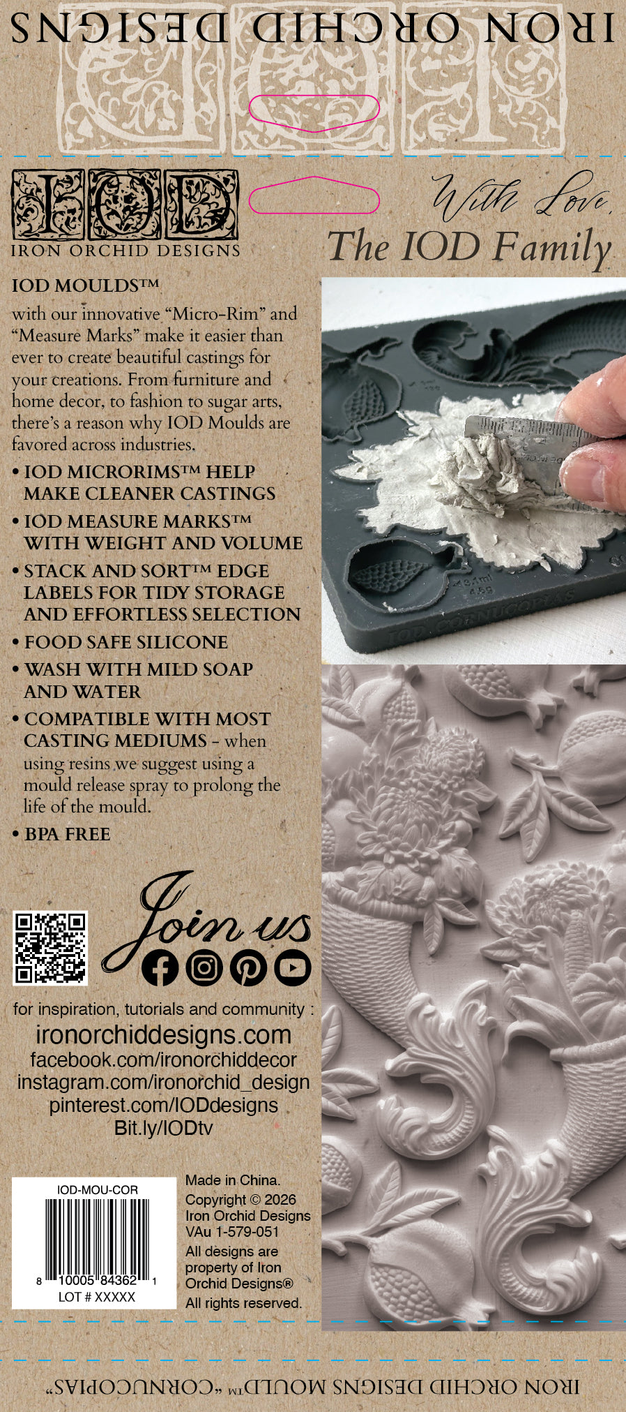 Cornucopias IOD Moulds - IOD (2026 QTR 3 Holiday Release)