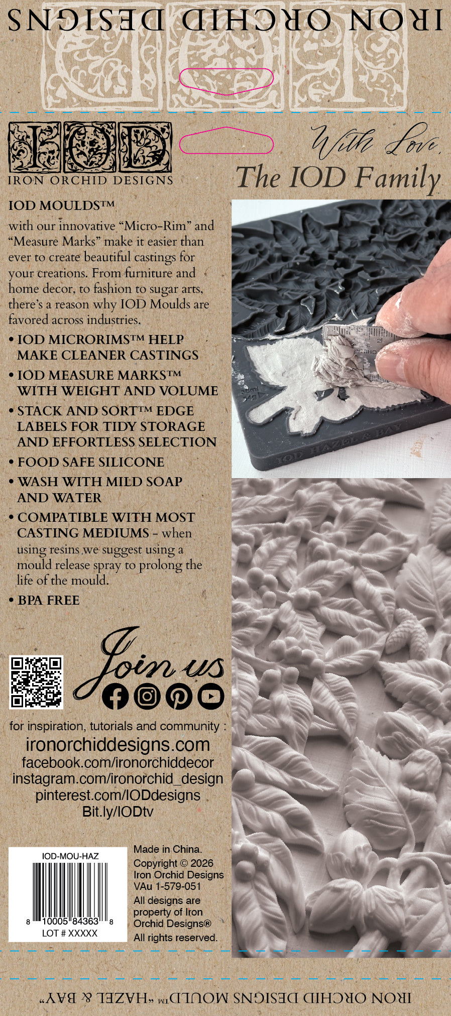 Hazel and Bay IOD Moulds - IOD (2026 QTR 3 Holiday Release)