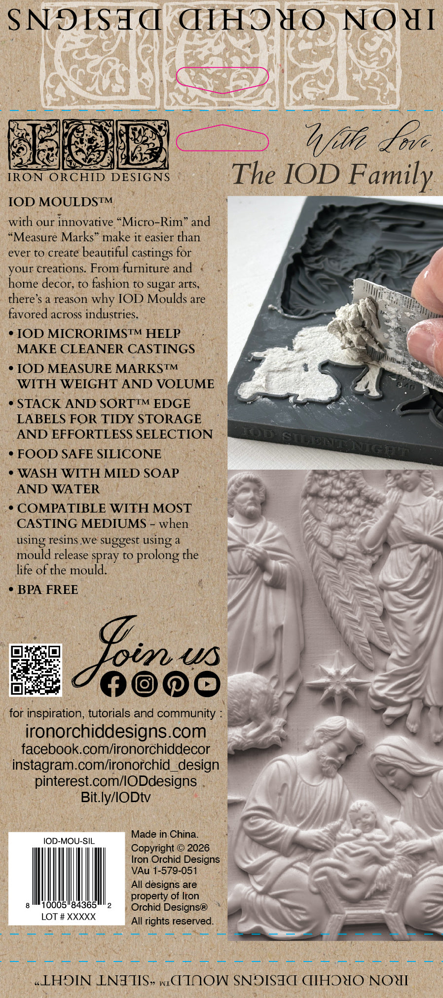 Silent Night IOD Moulds - IOD (2026 QTR 3 Holiday Release)
