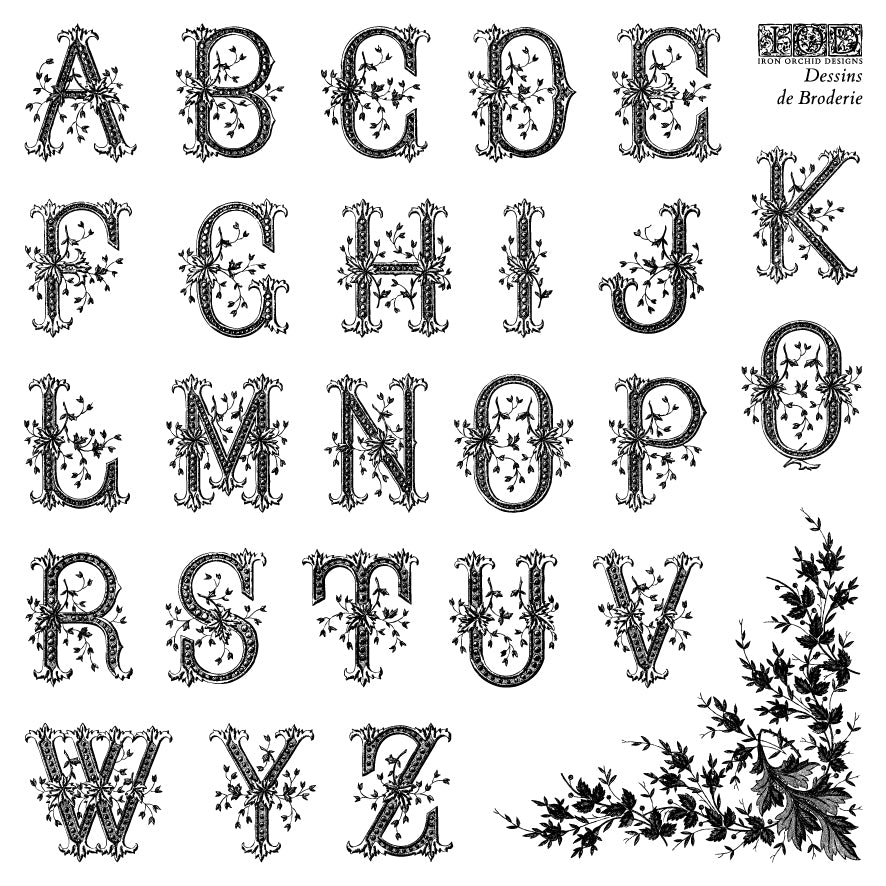 Dessins de Broderie Labels Decor IOD Stamp (2026 Summer Release)