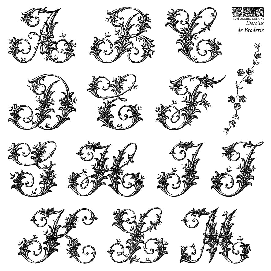 Dessins de Broderie Labels Decor IOD Stamp (2026 Summer Release)