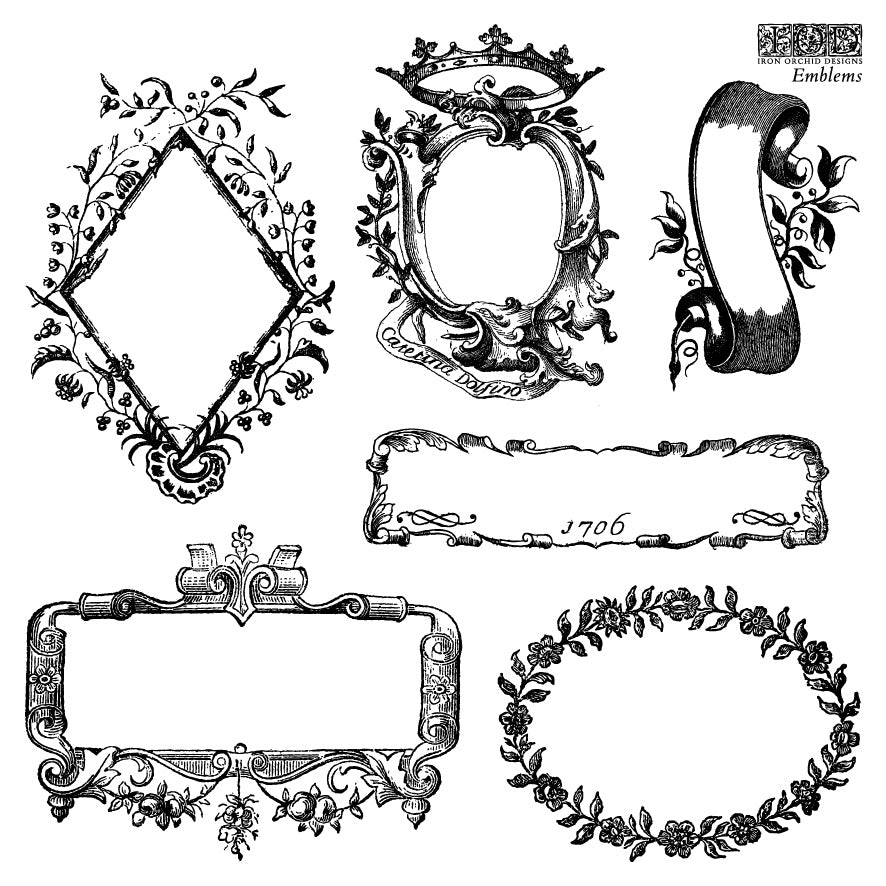 Emblems Mini Decor Stamps - IOD (2026 Spring Release)