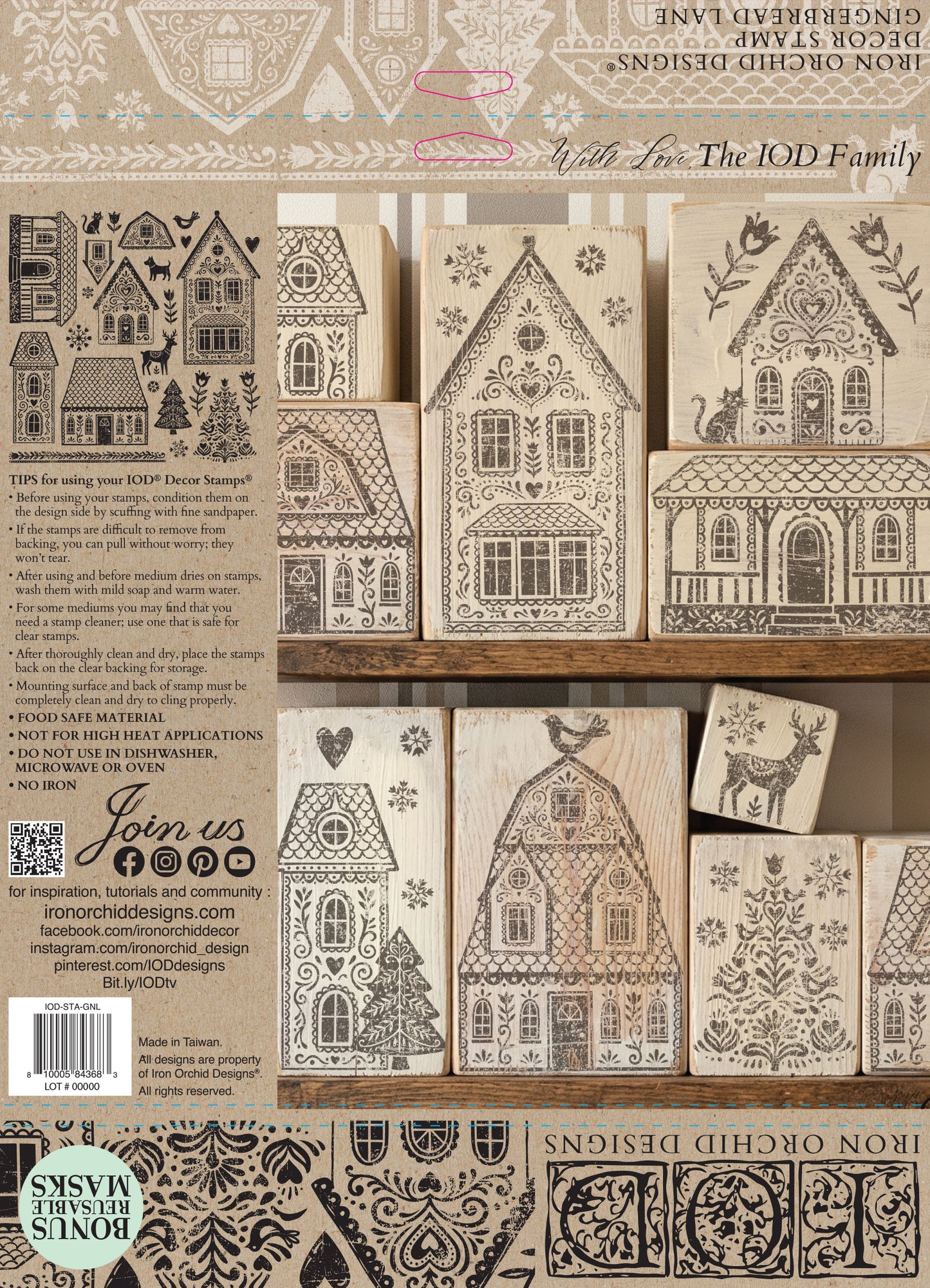 Gingerbread Lane IOD Stamp - (2026 Qtr 3 Holiday Limited Edition)
