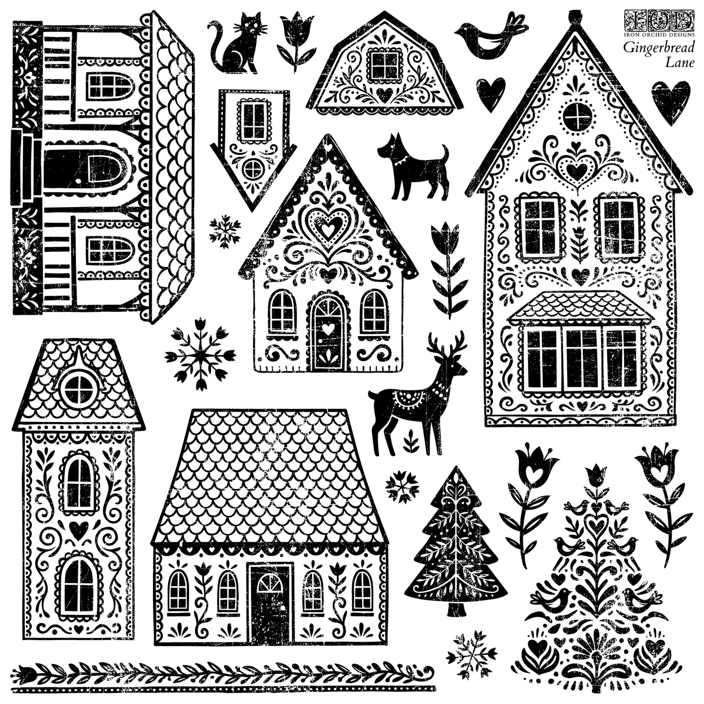 Gingerbread Lane IOD Stamp - (2026 Qtr 3 Holiday Limited Edition)
