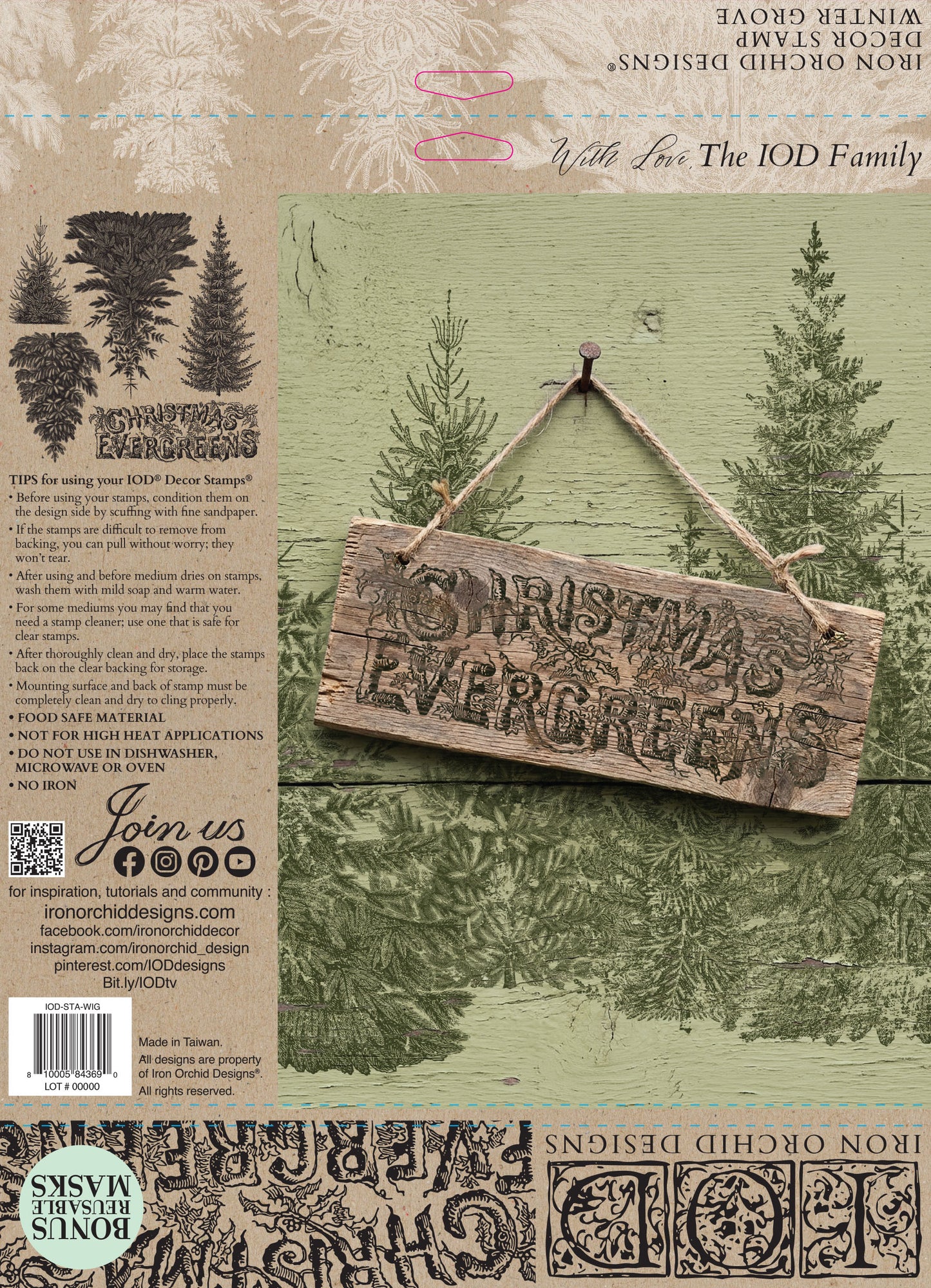 Winter Grove IOD Stamp - (2026 Qtr 3 Holiday Limited Edition)